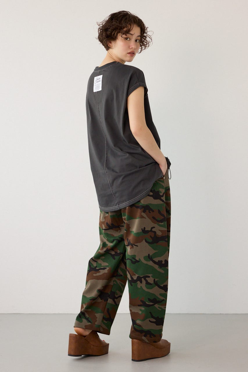 【UNISEX】SHARE DRY PTTERN バレルスウェットパンツ 迷彩 M