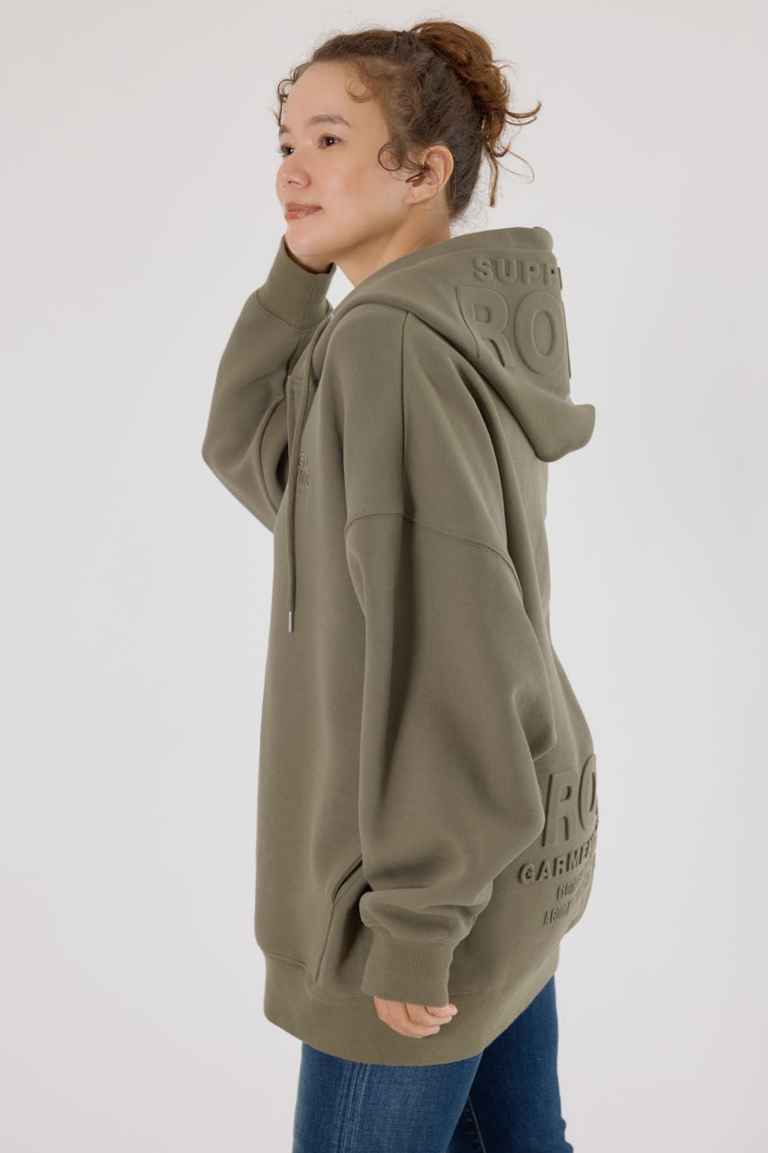 エンボスBIG ZIPパーカー KHA FREE