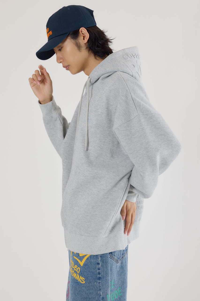 エンボスBIG ZIPパーカー L/T.GRY FREE