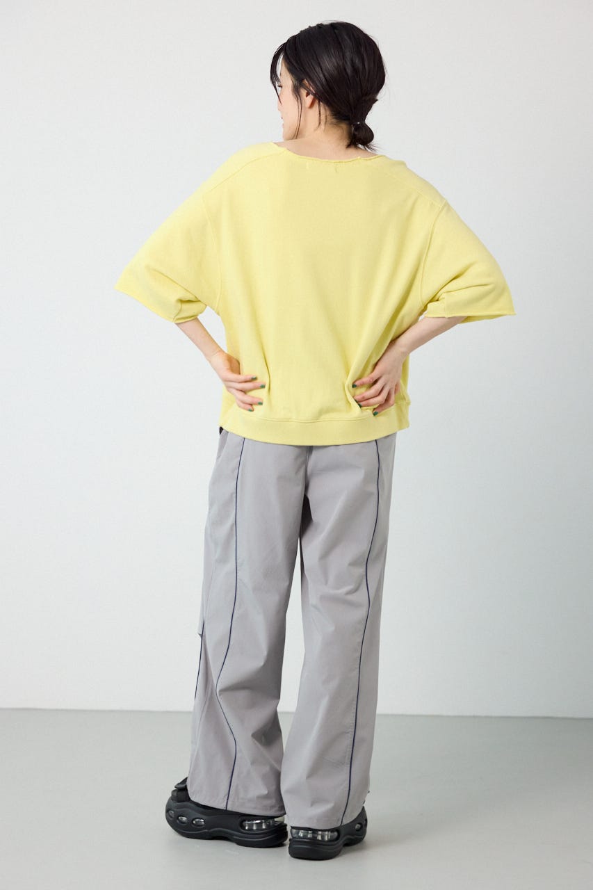 【UNISEX】W/Rパイピングパラシュートパンツ GRY M