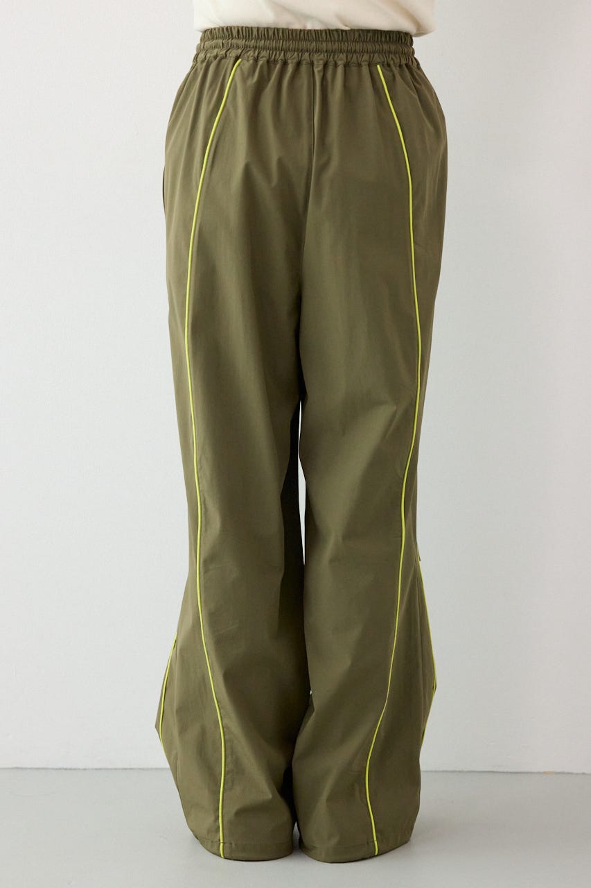 【UNISEX】W/Rパイピングパラシュートパンツ KHA M
