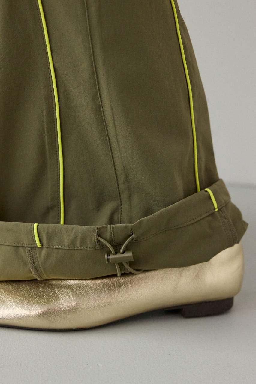 【UNISEX】W/Rパイピングパラシュートパンツ KHA M