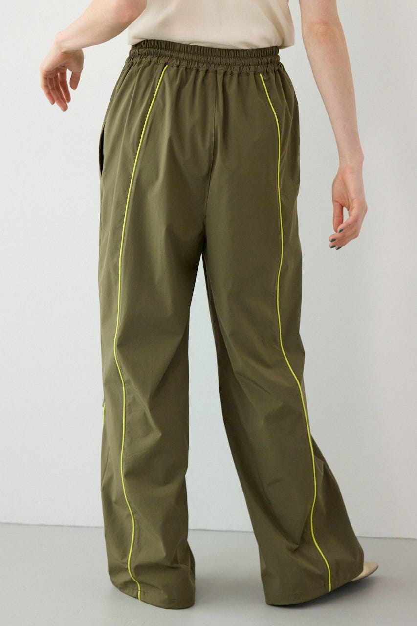 【UNISEX】W/Rパイピングパラシュートパンツ KHA M