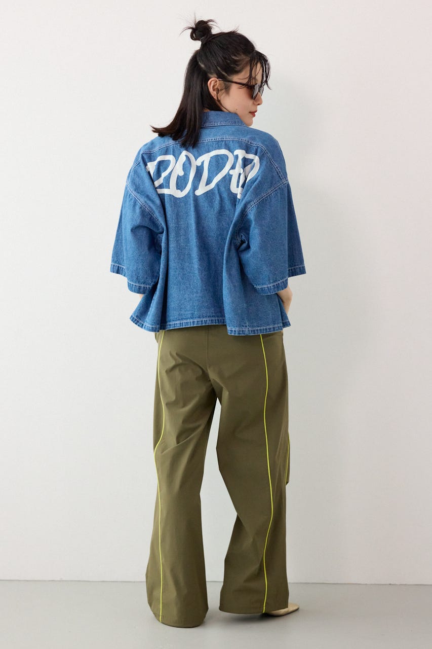 【UNISEX】W/Rパイピングパラシュートパンツ KHA M