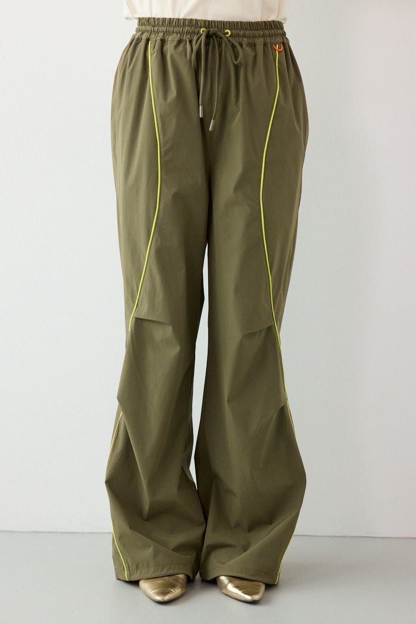 【UNISEX】W/Rパイピングパラシュートパンツ KHA M