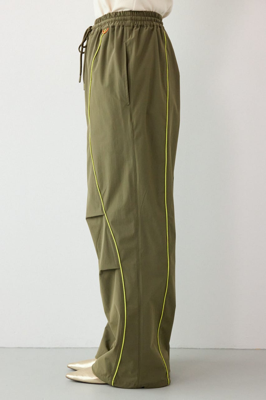 【UNISEX】W/Rパイピングパラシュートパンツ KHA M