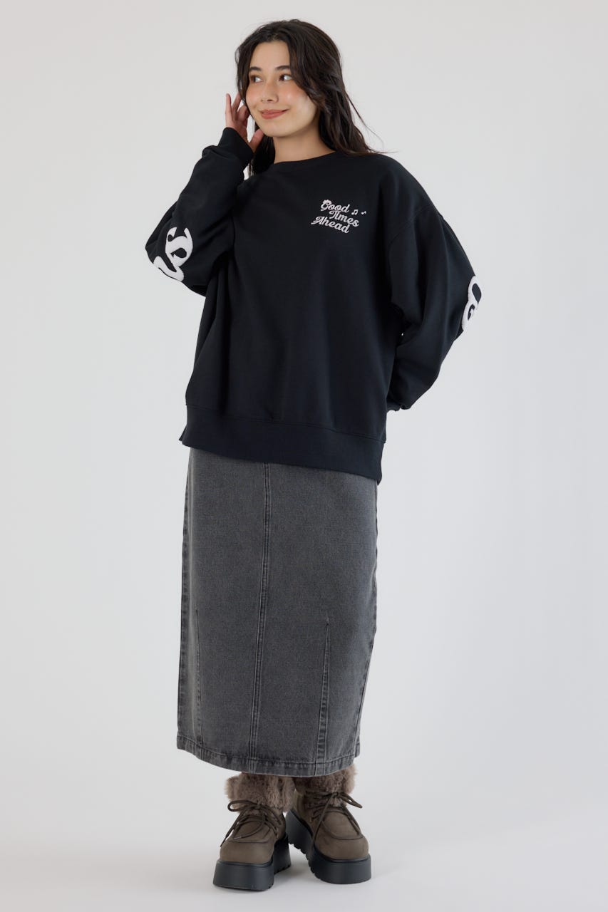 GHOST BEAR スウェットトップス BLK FREE