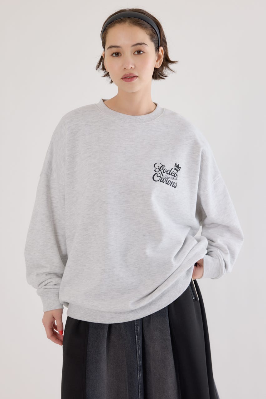 【UNISEX】モノグラムロゴスウェット L/T.GRY L
