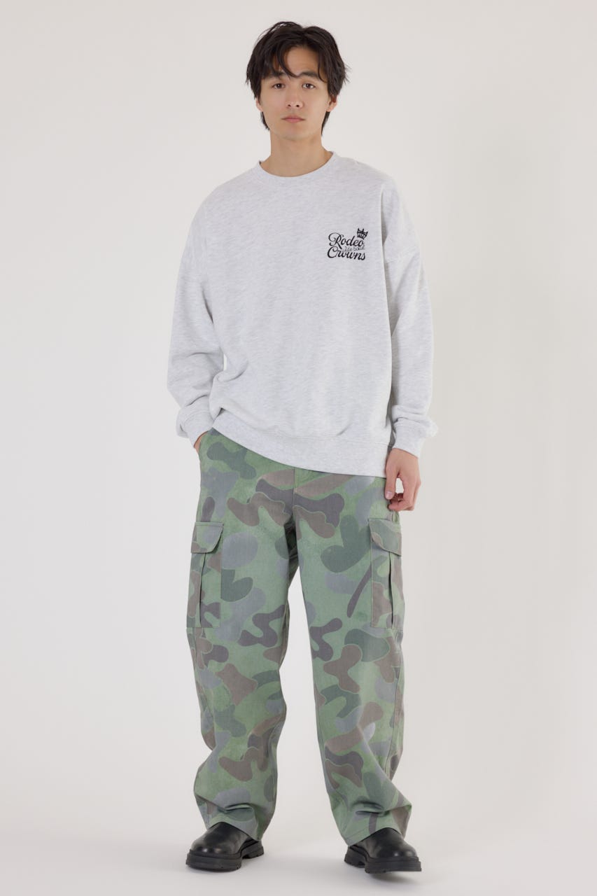 【UNISEX】モノグラムロゴスウェット L/T.GRY L