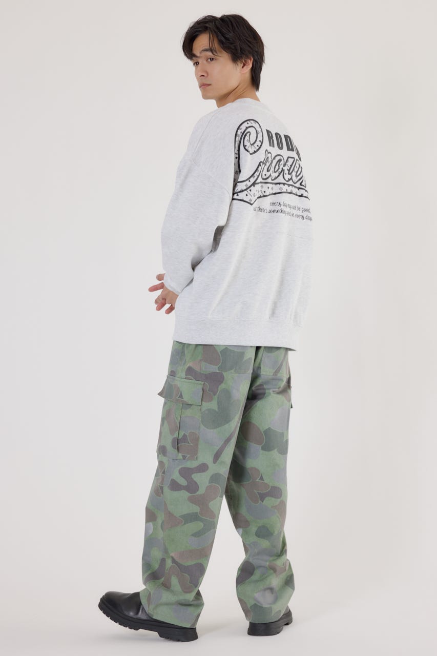 【UNISEX】モノグラムロゴスウェット L/T.GRY L