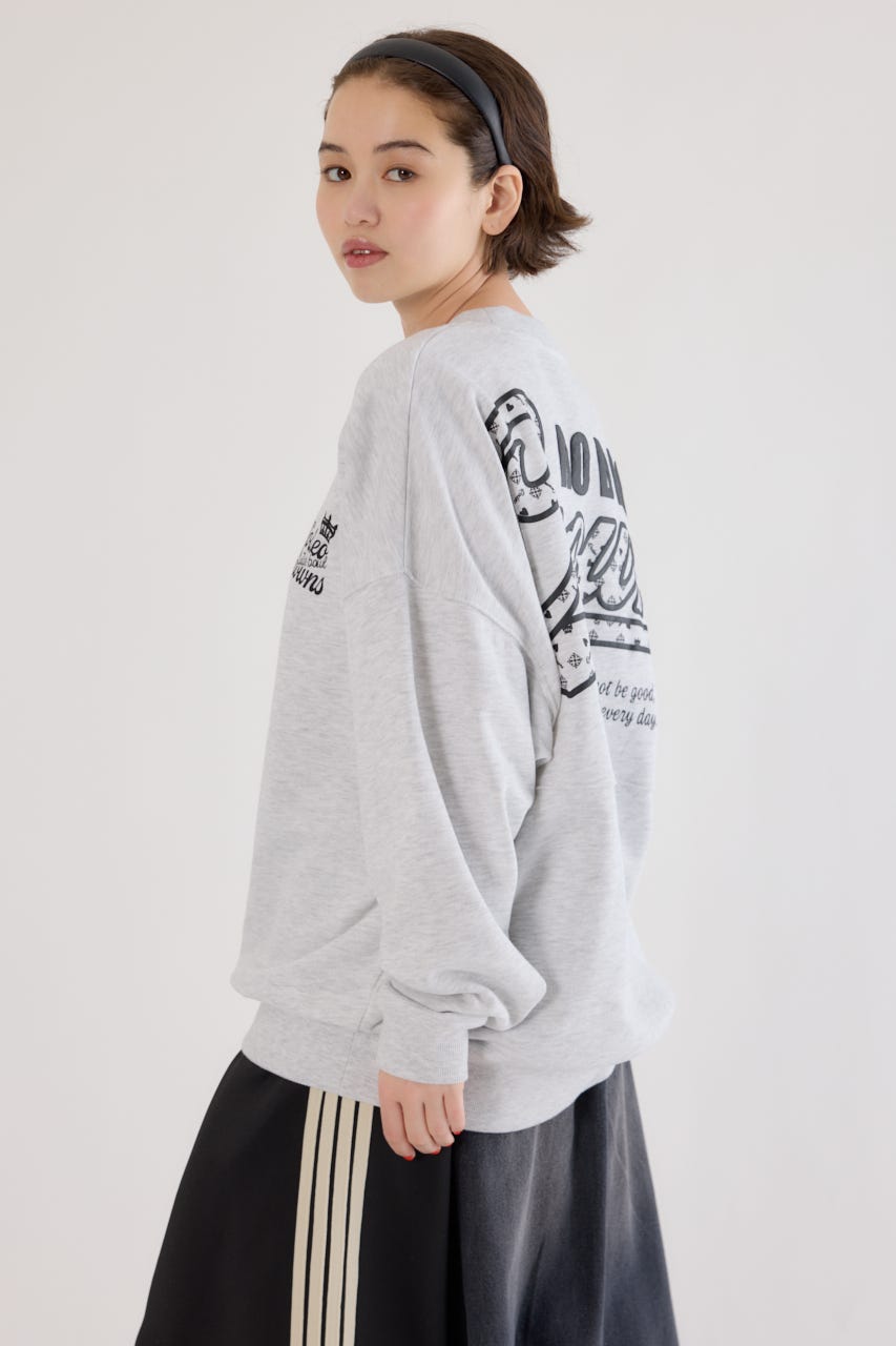 【UNISEX】モノグラムロゴスウェット L/T.GRY L