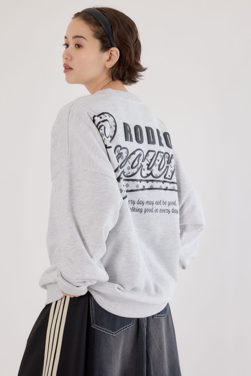 【UNISEX】モノグラムロゴスウェット L/T.GRY L