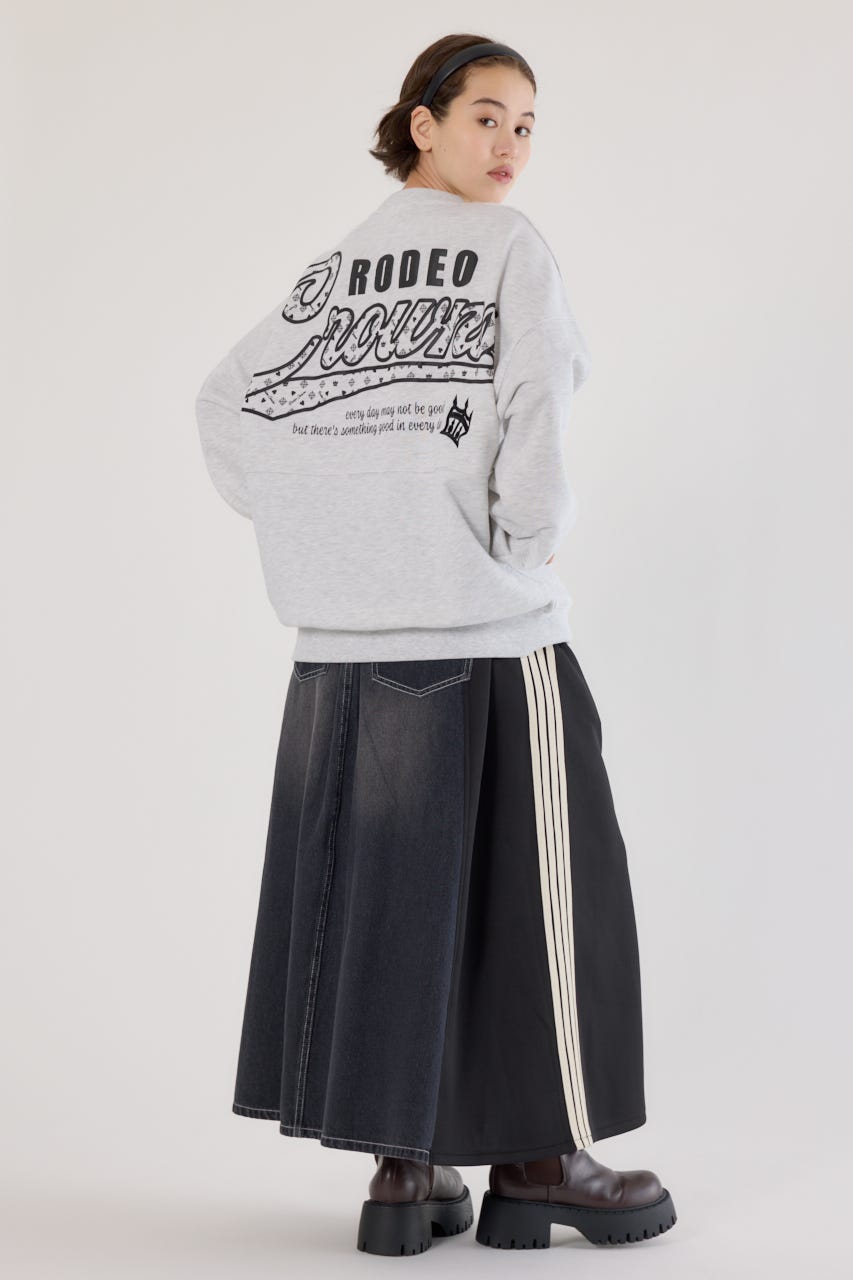 【UNISEX】モノグラムロゴスウェット L/T.GRY L