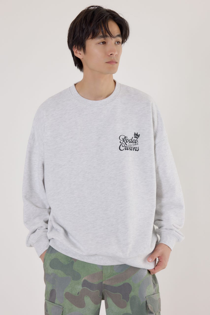 【UNISEX】モノグラムロゴスウェット L/T.GRY L