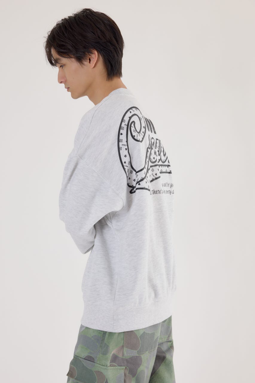 【UNISEX】モノグラムロゴスウェット L/T.GRY L