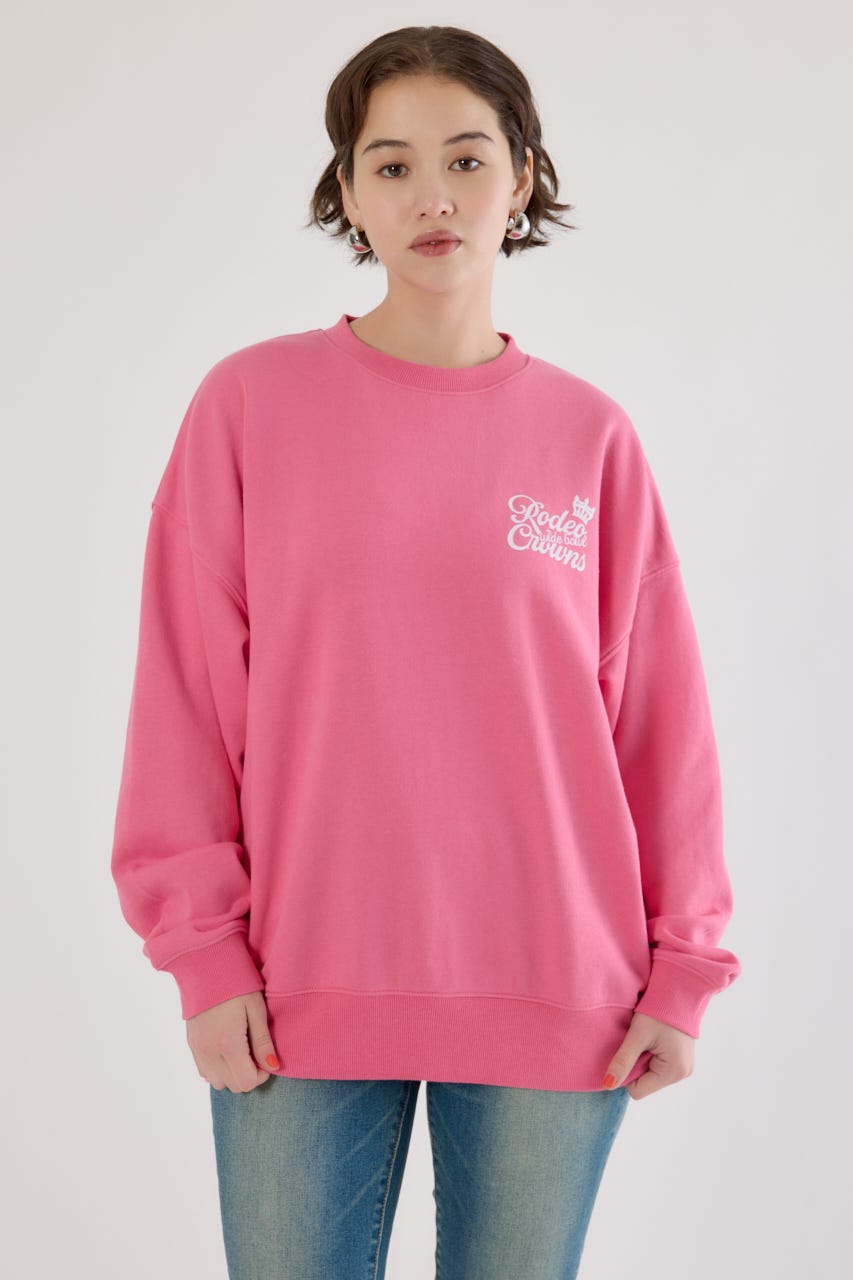 【UNISEX】モノグラムロゴスウェット PNK L