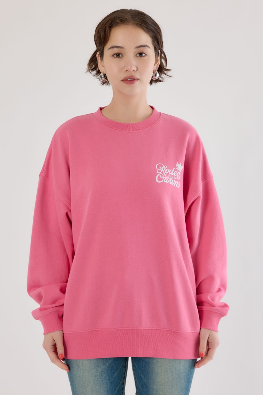 【UNISEX】モノグラムロゴスウェット PNK L