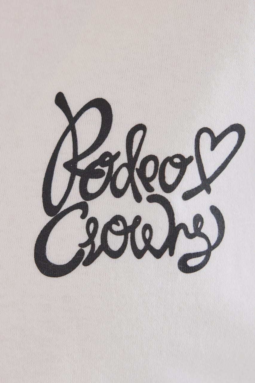 【UNISEX】ハートフェイクレイヤードトップス O/WHT L