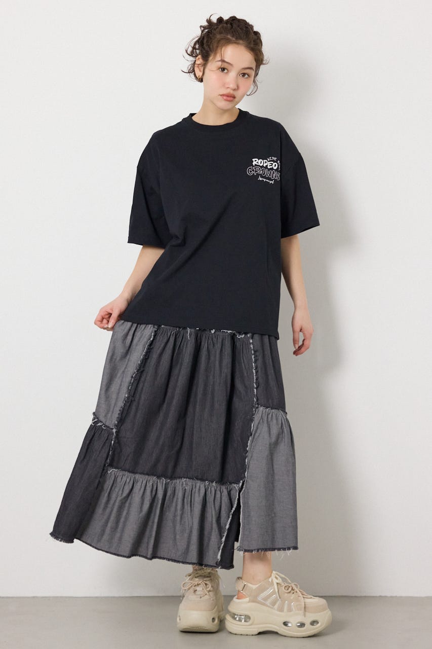 【UNISEX】Graffiti プリントTシャツ BLK M