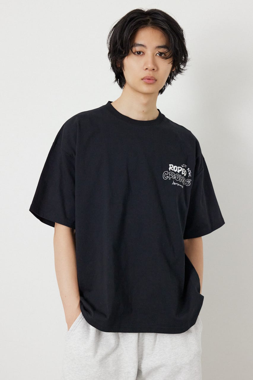【UNISEX】Graffiti プリントTシャツ BLK M