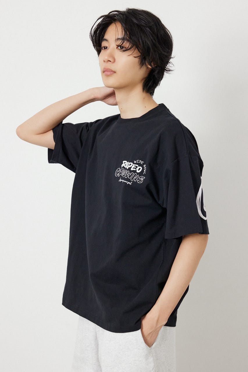 【UNISEX】Graffiti プリントTシャツ BLK M