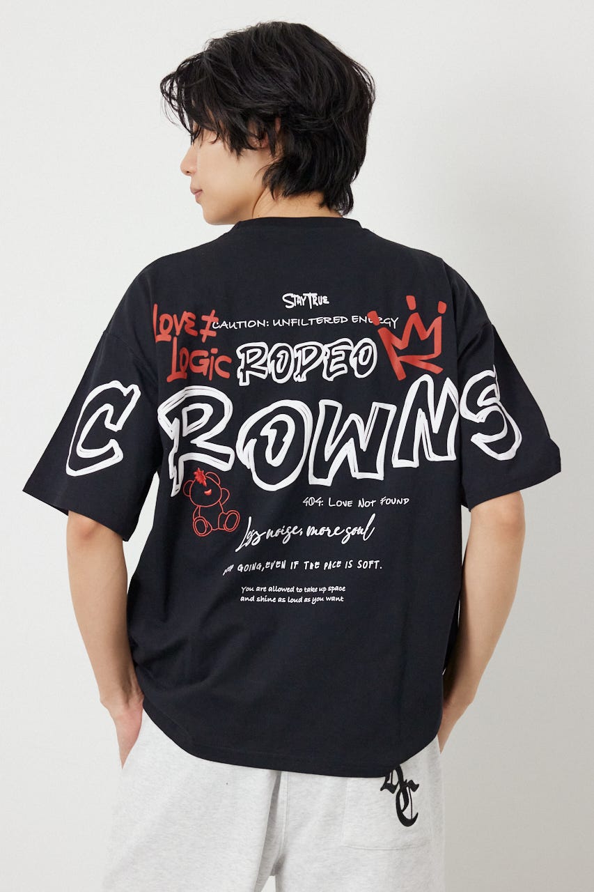【UNISEX】Graffiti プリントTシャツ BLK M