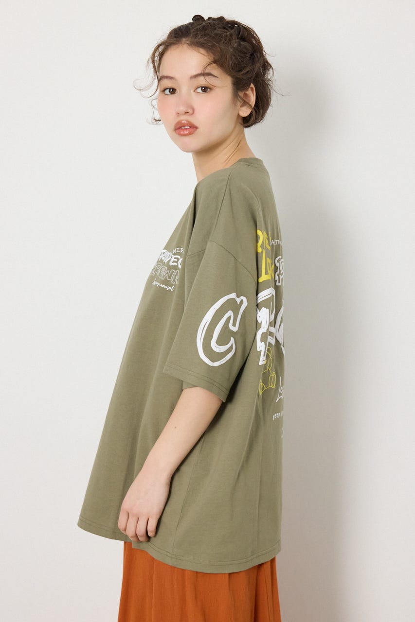 【UNISEX】Graffiti プリントTシャツ KHA L