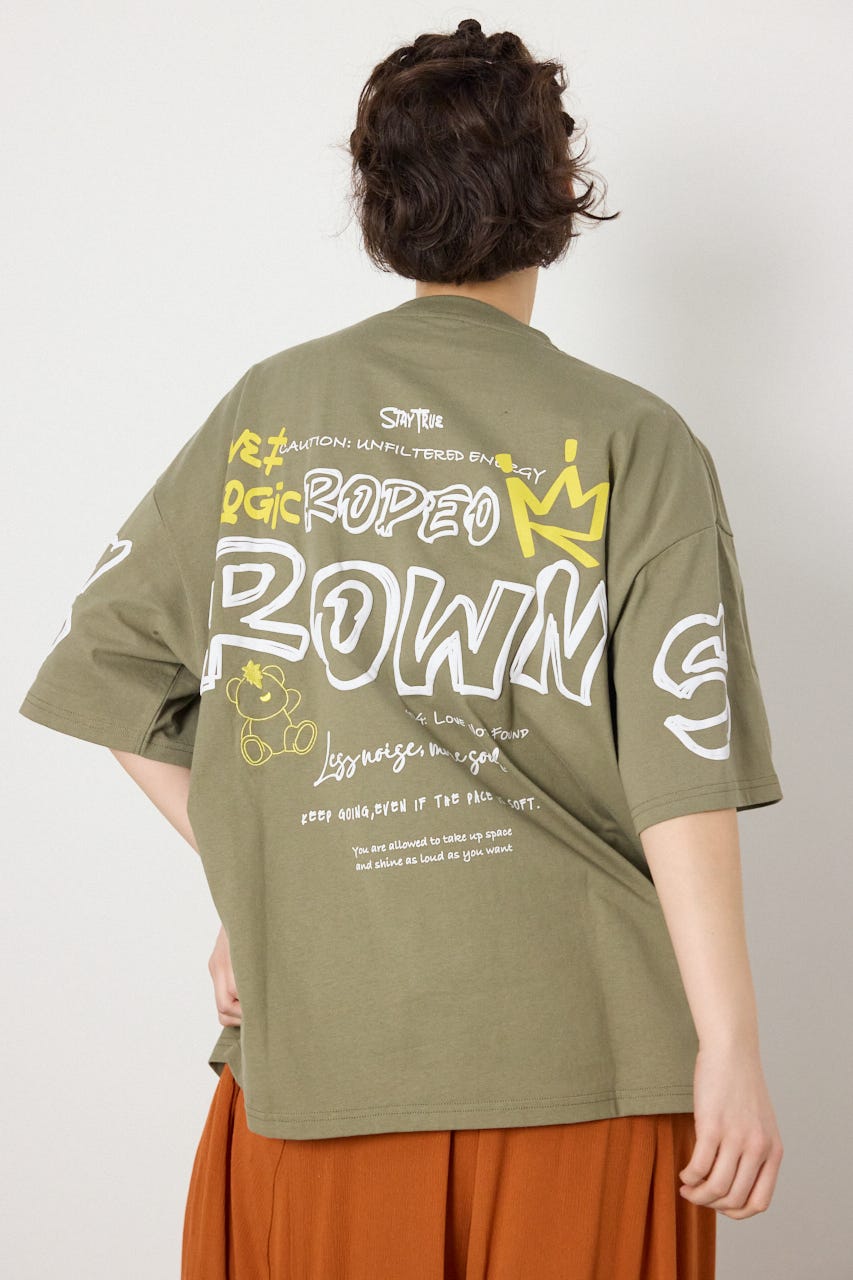 【UNISEX】Graffiti プリントTシャツ KHA L