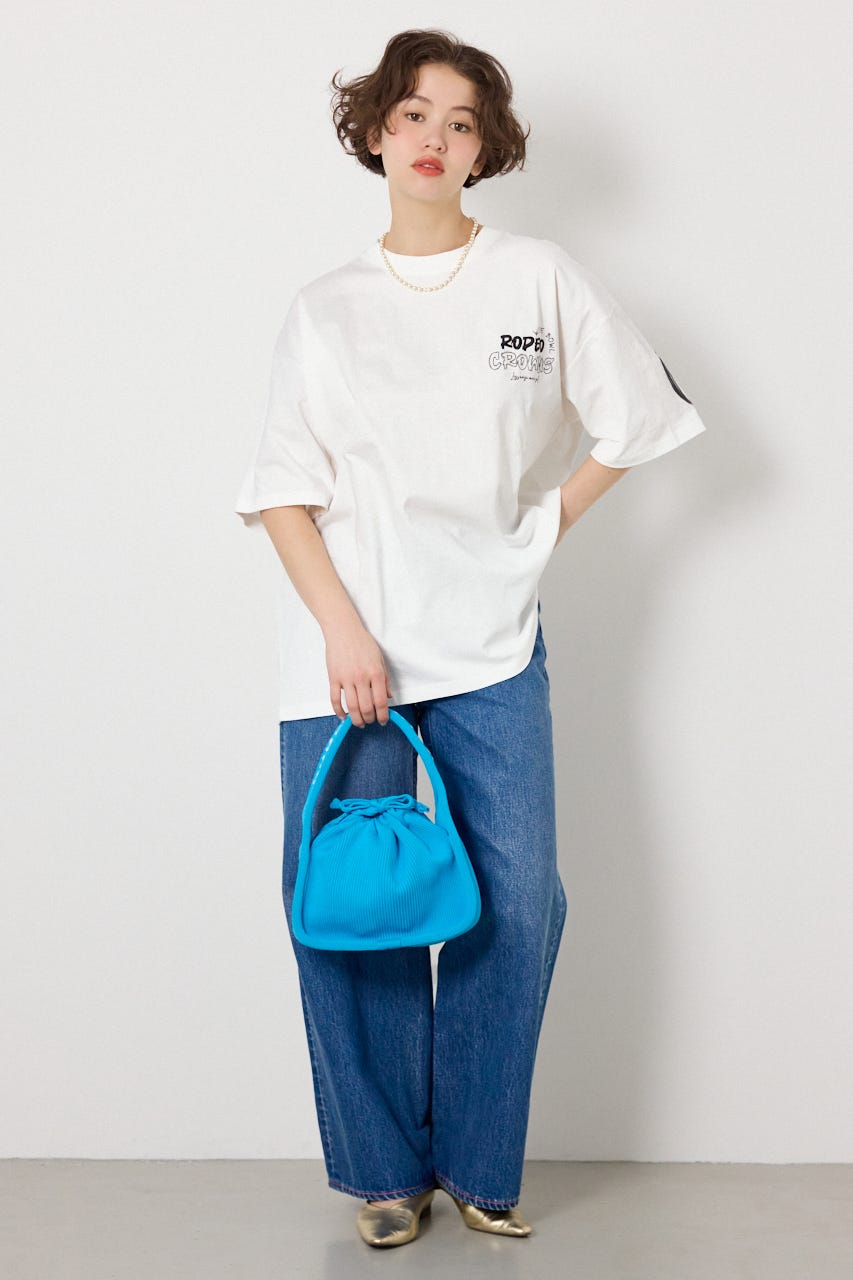 【UNISEX】Graffiti プリントTシャツ O/WHT M