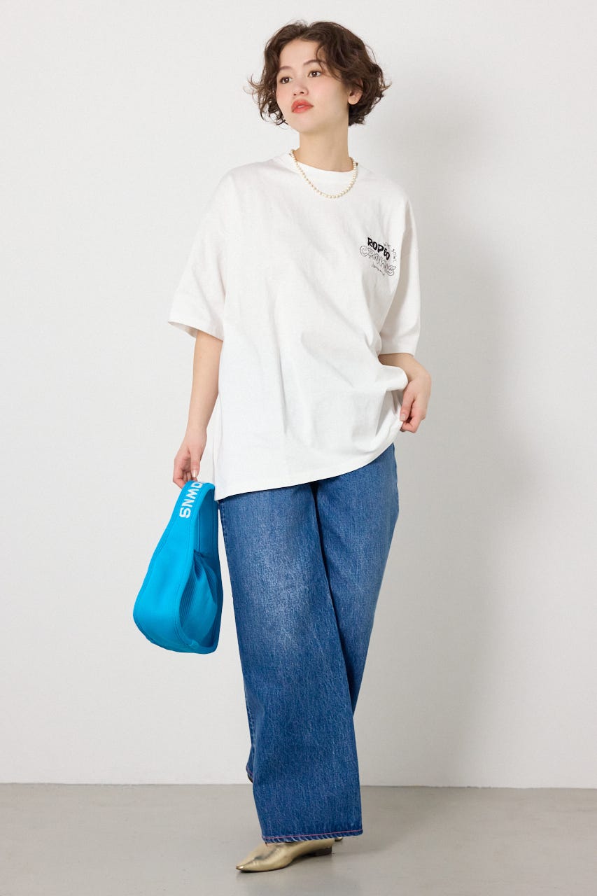 【UNISEX】Graffiti プリントTシャツ O/WHT M