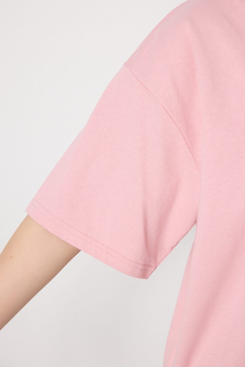 【UNISEX】Graffiti プリントTシャツ PNK L