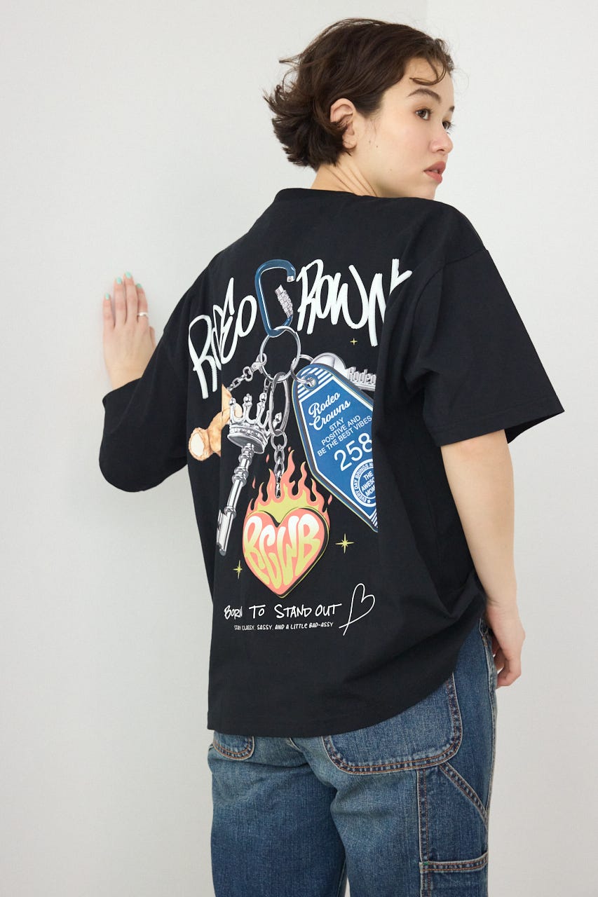 【SS先行アイテム】Key Ring Tシャツ BLK L