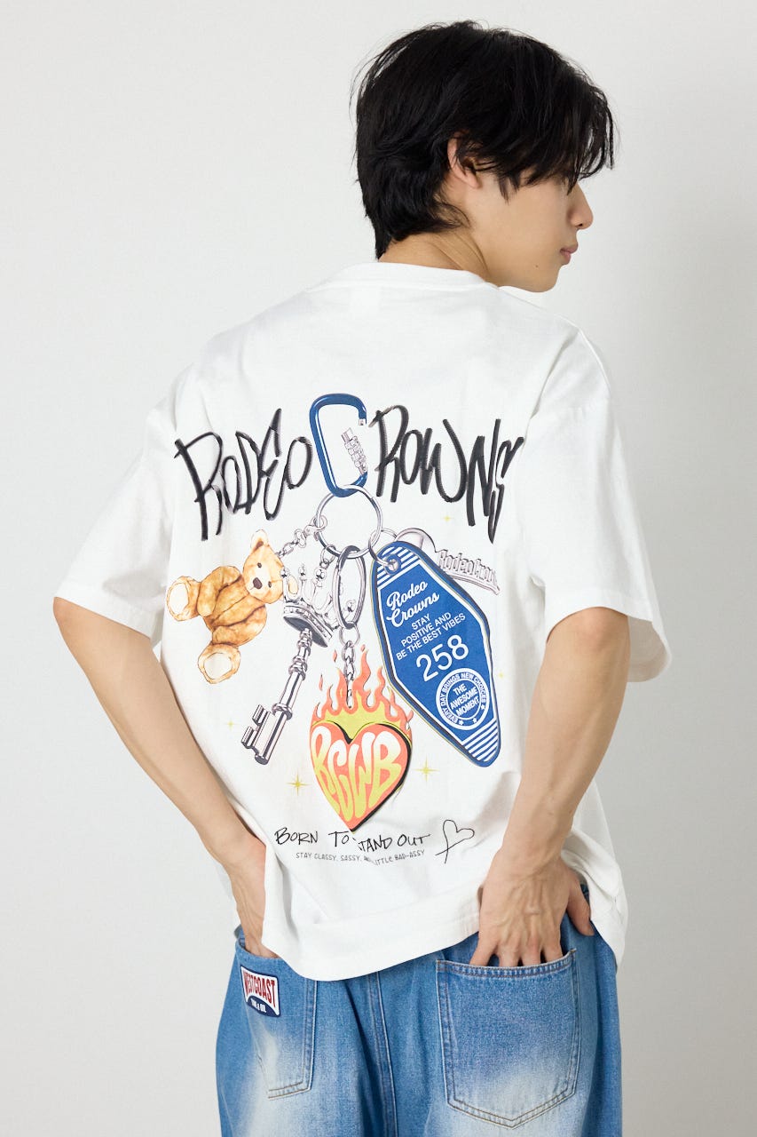 Key Ring Tシャツ O/WHT M