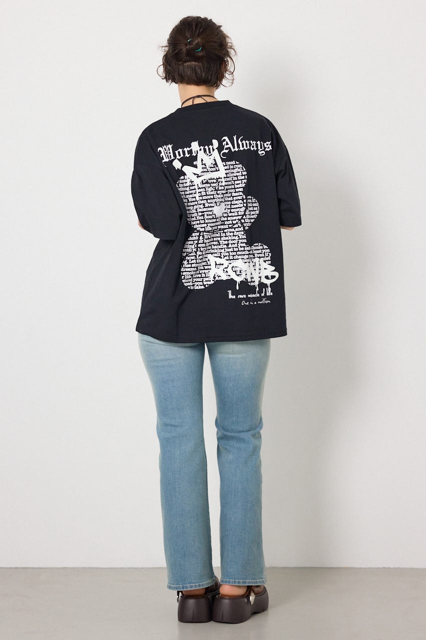 【UNISEX】Font Bear Tシャツ BLK M