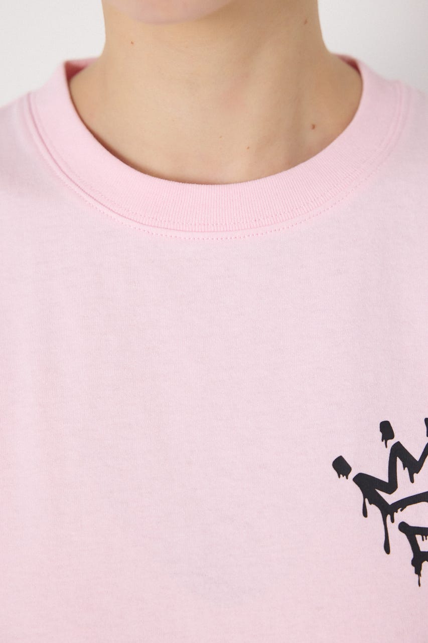 【UNISEX】Font Bear Tシャツ L/PNK M