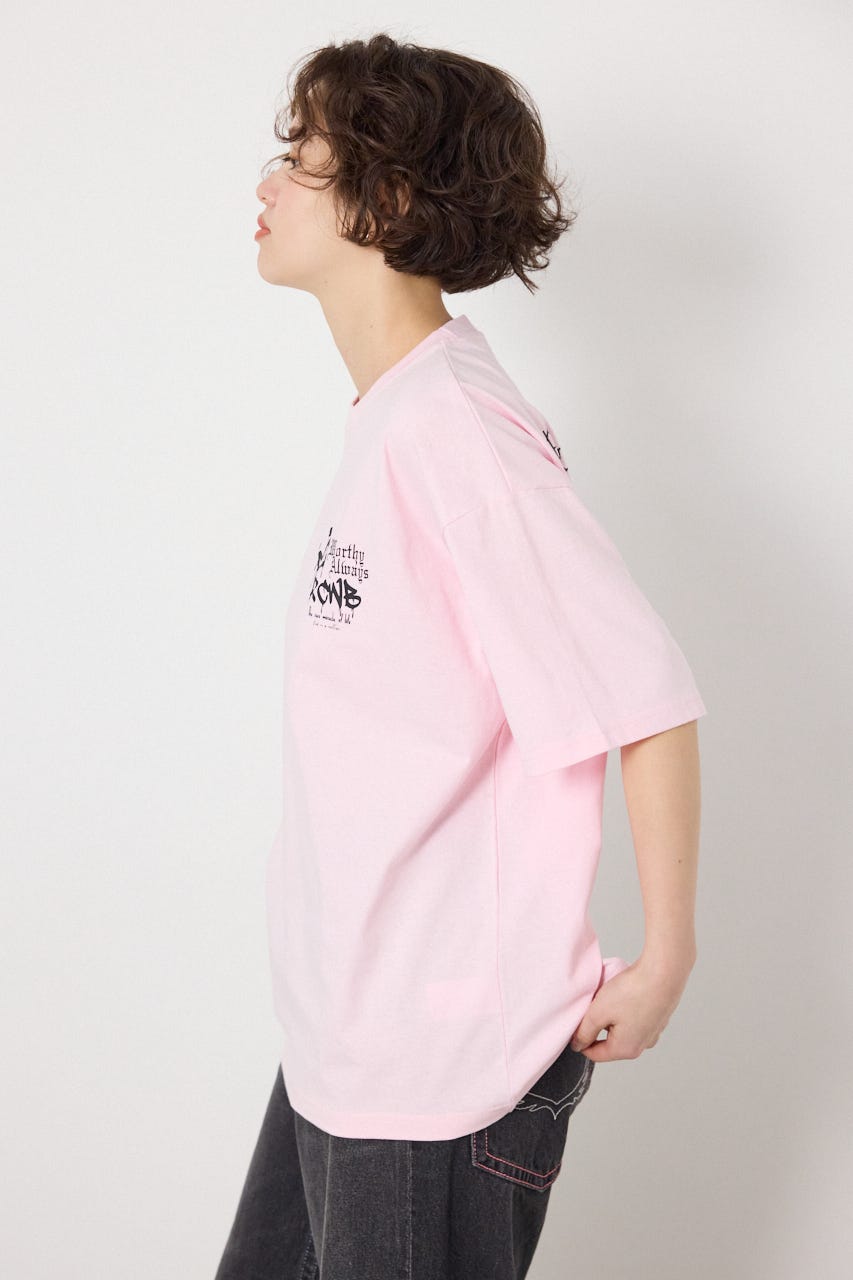 【UNISEX】Font Bear Tシャツ L/PNK M