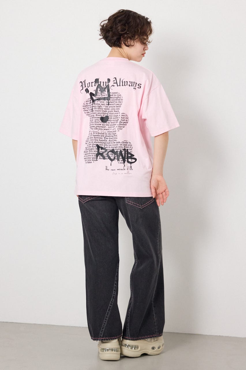 【UNISEX】Font Bear Tシャツ L/PNK M