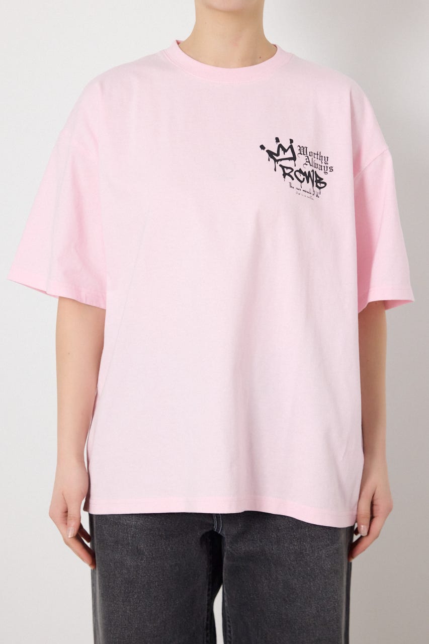 【UNISEX】Font Bear Tシャツ L/PNK M