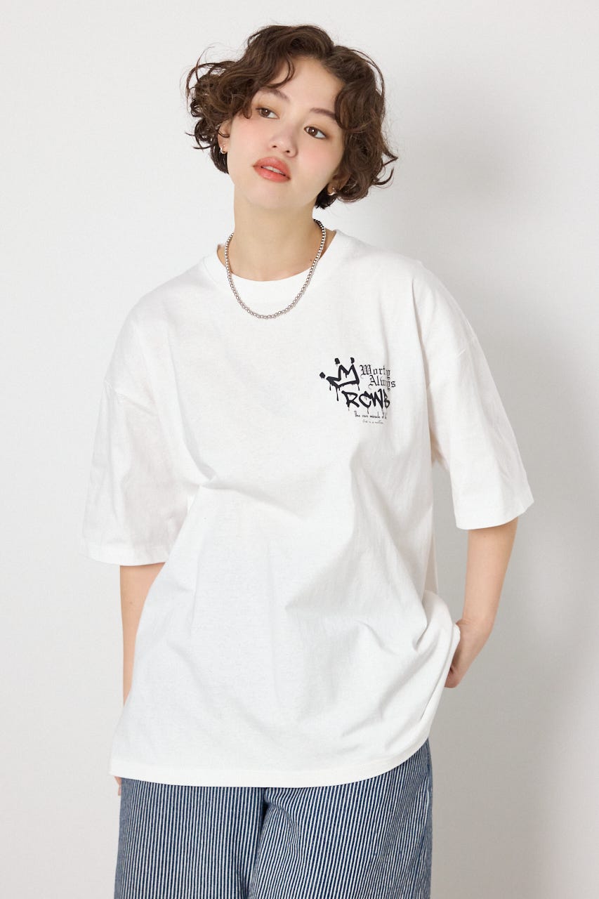 【UNISEX】Font Bear Tシャツ O/WHT M