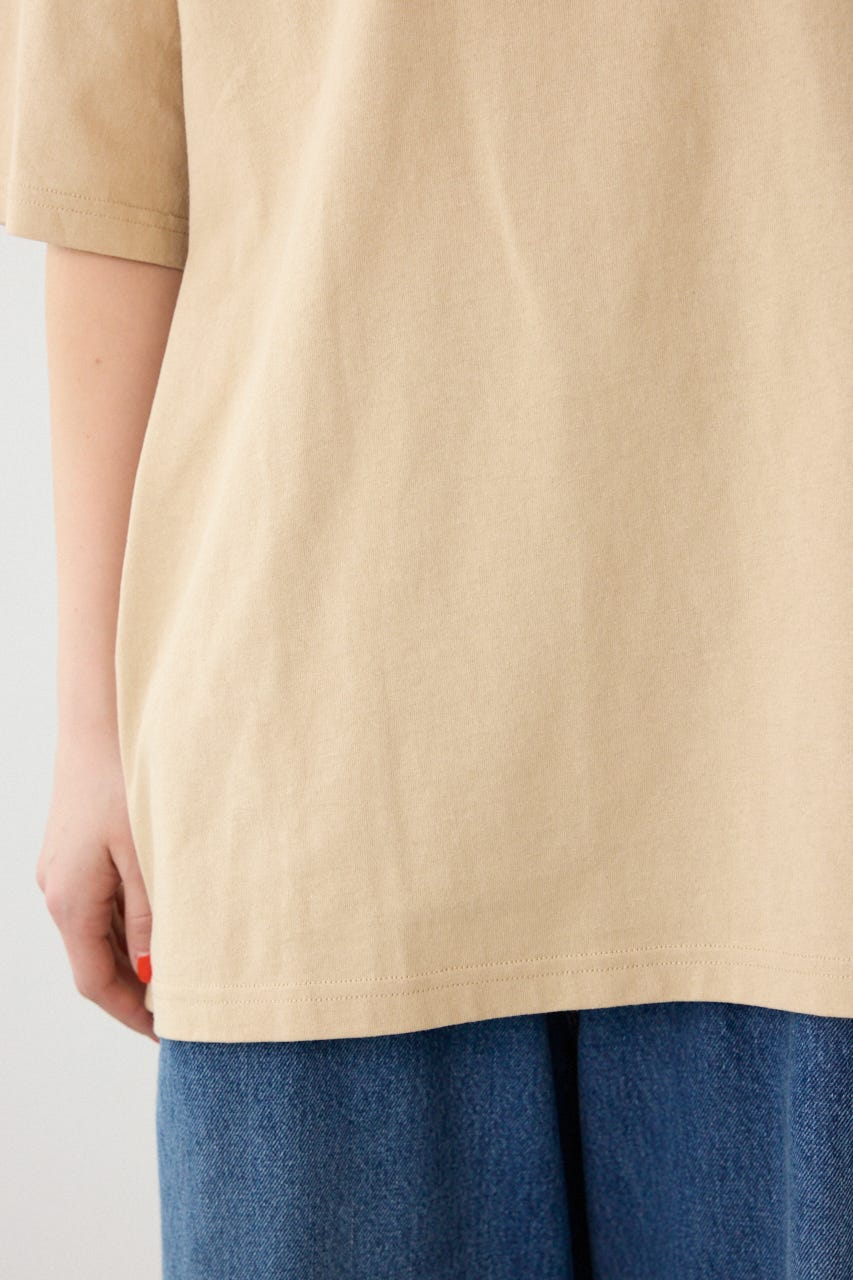【UNISEX】レインボーインクプリントTシャツ BEG M