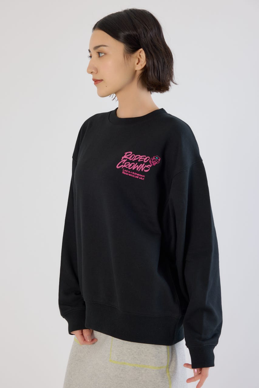 【UNISEX】Dangling Charmsスウェット BLK L