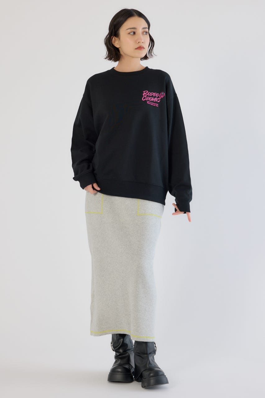 【UNISEX】Dangling Charmsスウェット BLK L