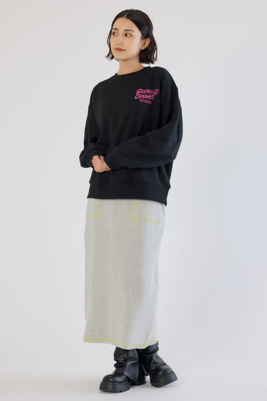 【UNISEX】Dangling Charmsスウェット BLK L