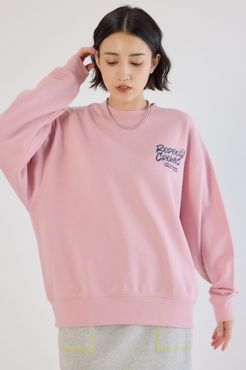 【UNISEX】Dangling Charmsスウェット L/PNK L