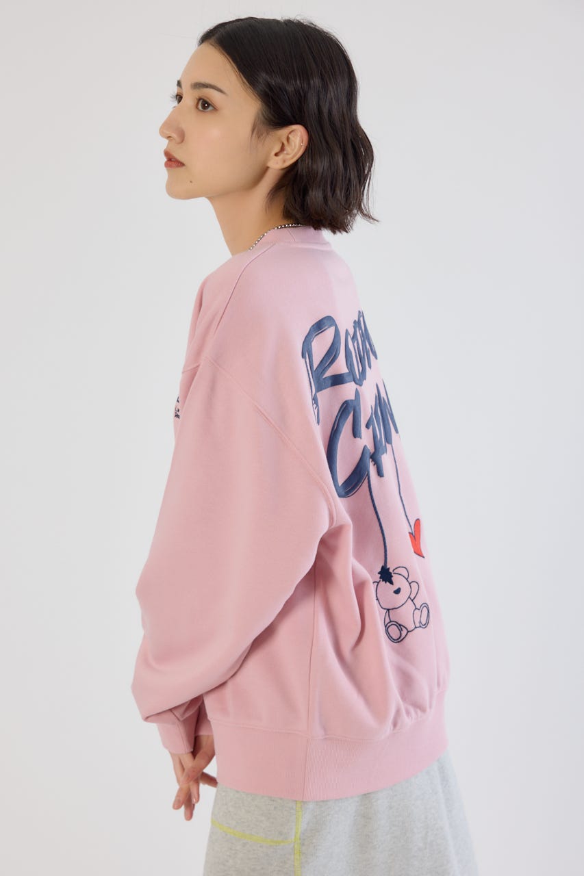 【UNISEX】Dangling Charmsスウェット L/PNK L