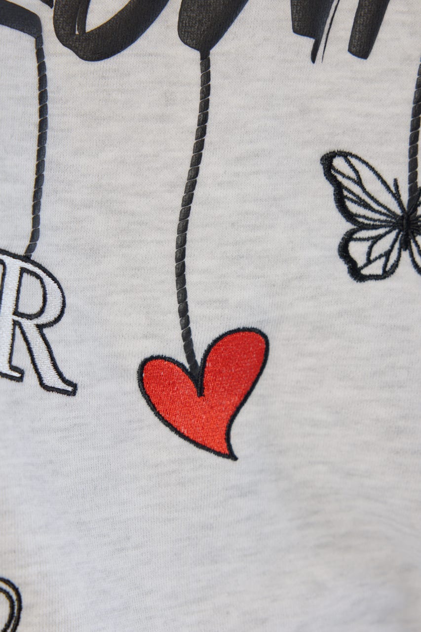 【UNISEX】Dangling Charmsスウェット T.GRY M