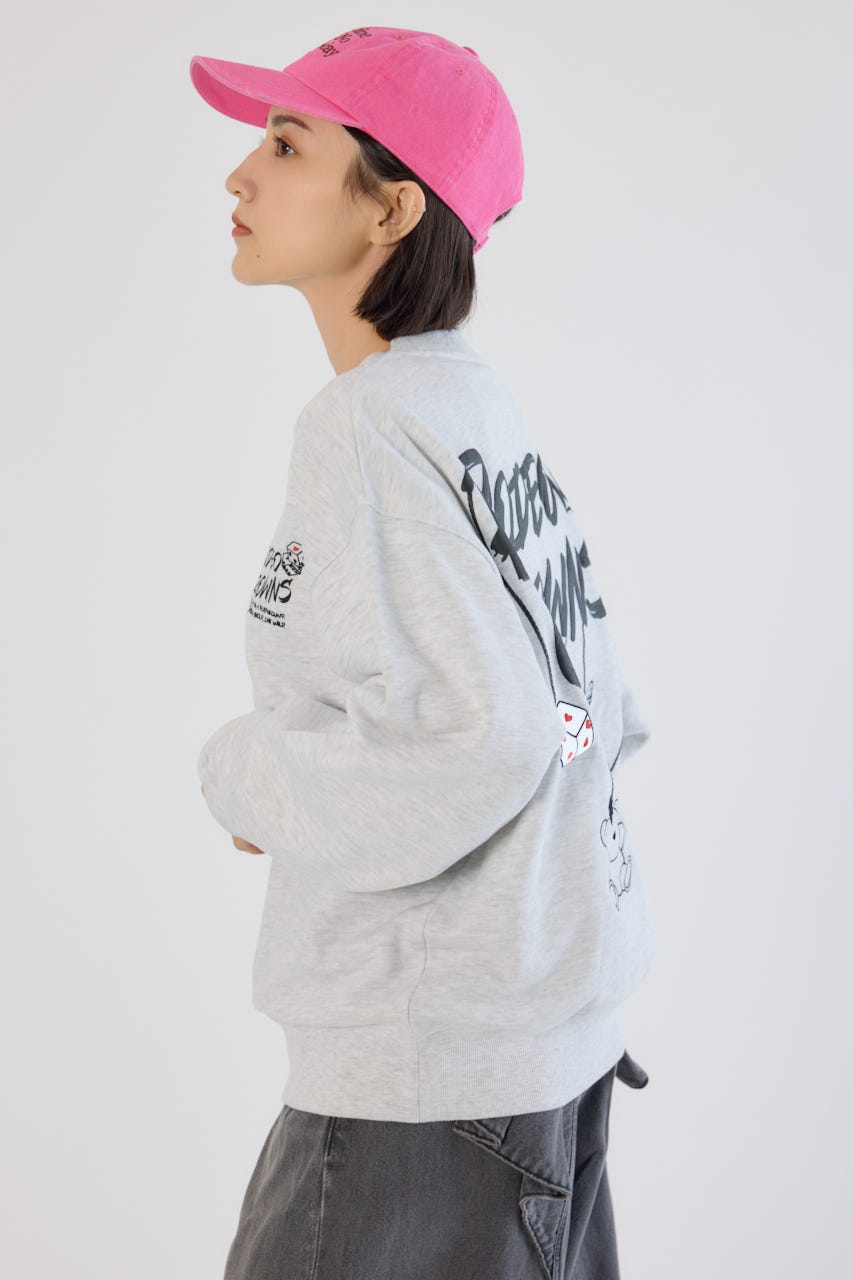 【UNISEX】Dangling Charmsスウェット T.GRY M