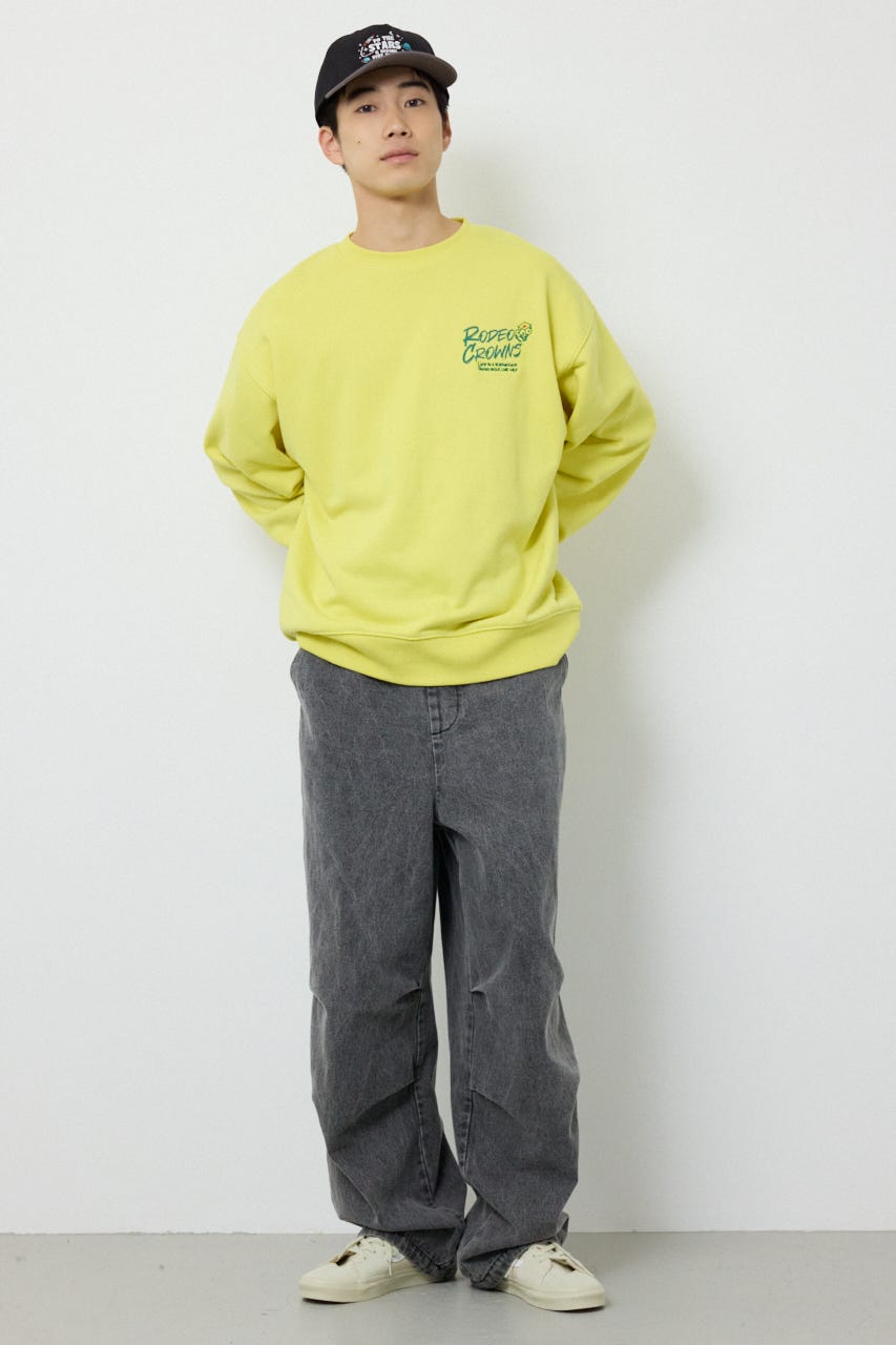 【UNISEX】Dangling Charmsスウェット YEL M