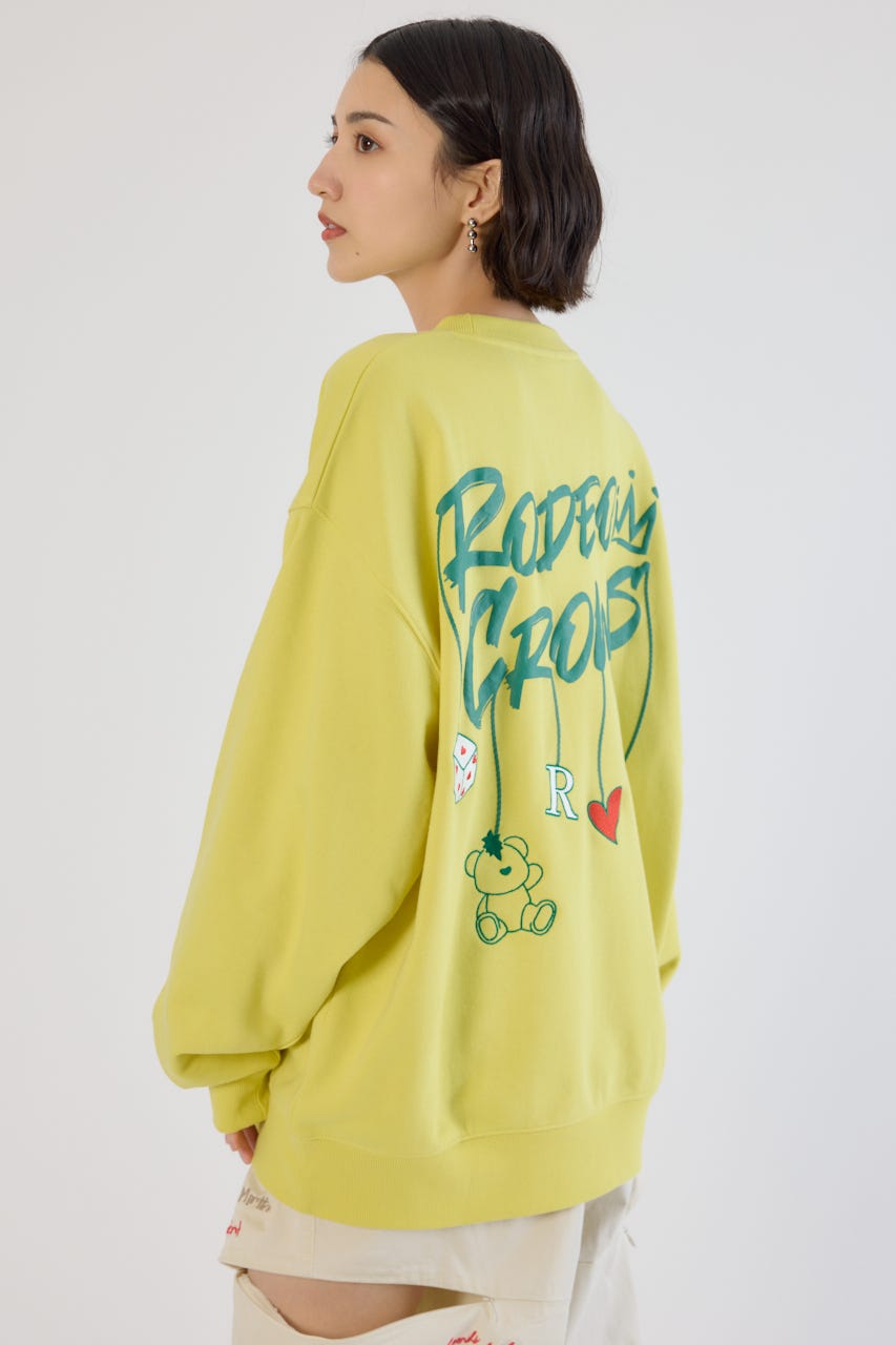 【UNISEX】Dangling Charmsスウェット YEL M