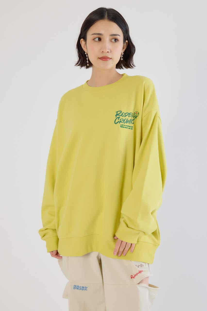 【UNISEX】Dangling Charmsスウェット YEL M